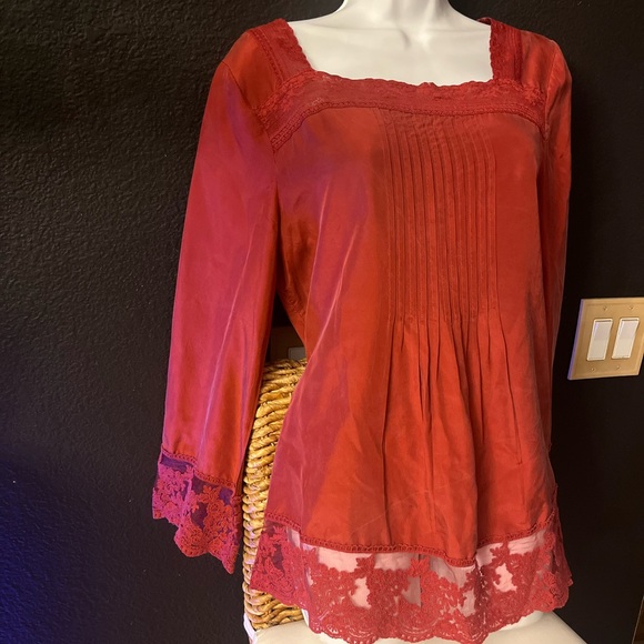 Sundance Silk Long sleeve blouse - Picture 6 of 11